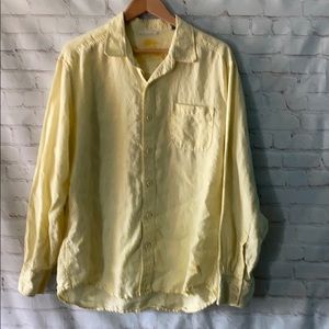 Tommy Bahama light yellow linen